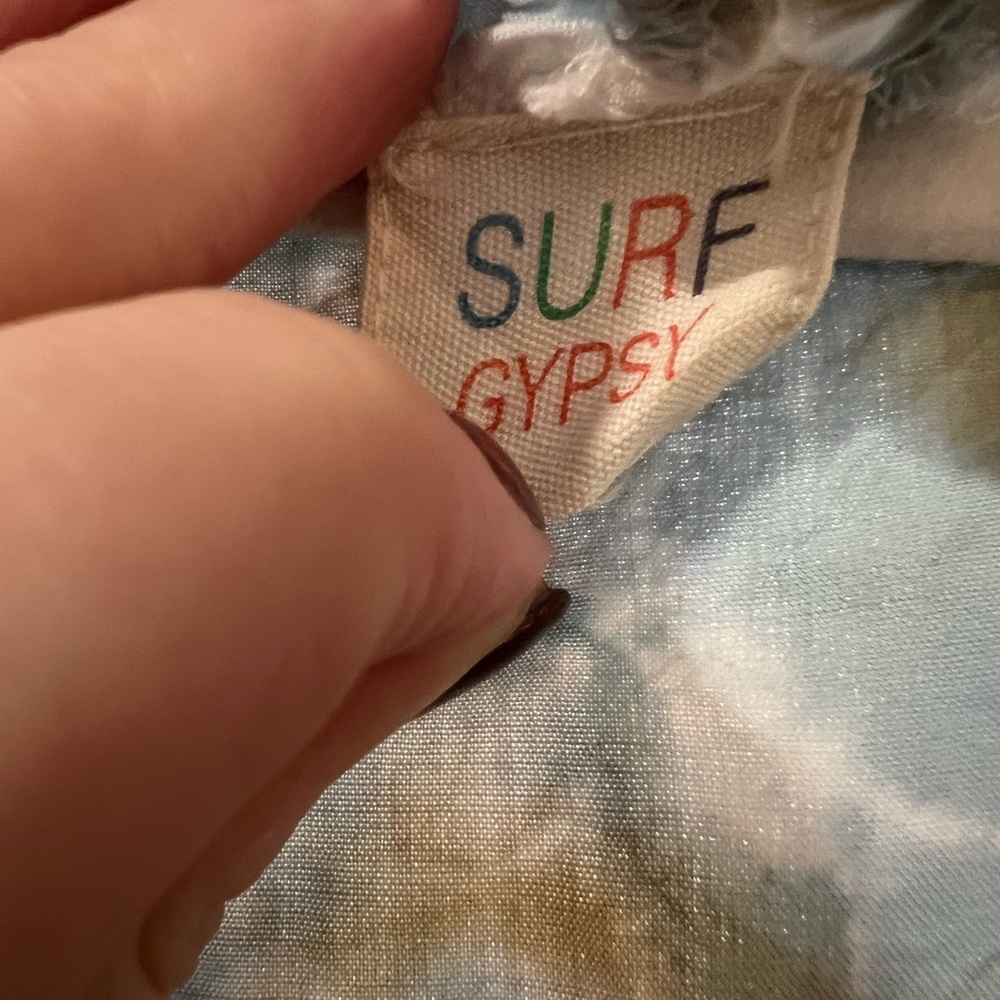 Surf Gypsy Tie Dye Crop Long Sleeve Size L - Picture 2 of 4